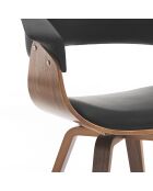 Chaise visby noire - 72/81x62x51 cm